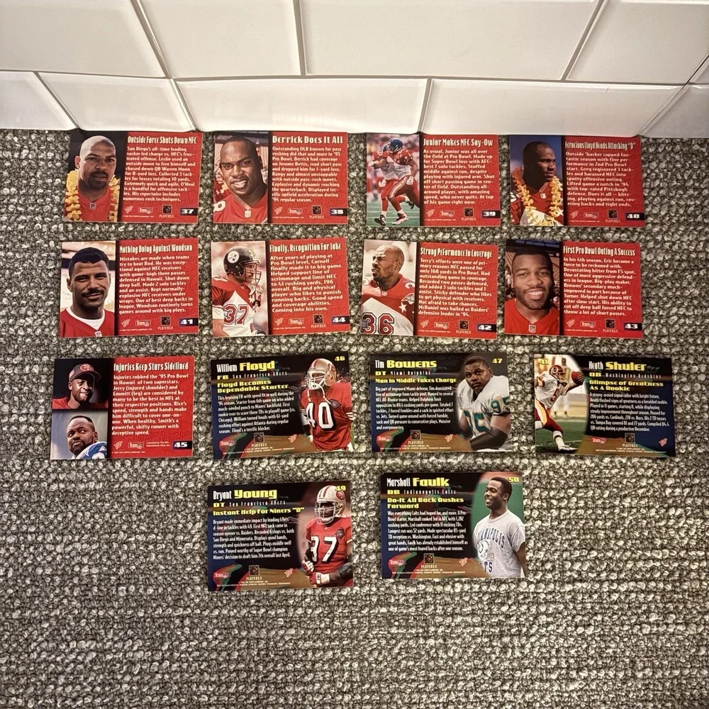 1995 Topps Stadium Club Members Only Football Card Set‎ in Box 1-50 Sh1